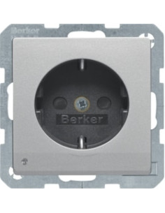 Q. X - SCHUKO C/LED ORIENT., ALUM. 41096084 - 41096084