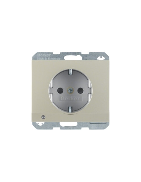 K. 1/K. 5 - SCHUKO C/LED ORIENT., INOX LAC 41097004 - 41097004