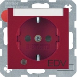 S. 1/B. X - SCHUKO "EDV" P-ETQ C/LED, ENCR 41101915 - 41101915