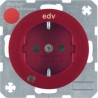 R. 1/R. 3 - SCHUKO "EDV" C/LED, ENCARNADO 41102022