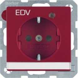 Q. X - SCHUKO "EDV" P-ETQ C/LED, ENCR 41106015 - 41106015