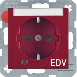 S. 1/B. X - SCHUKO "EDV" P-ETQ C/LED, ENCR 41108915 - 41108915