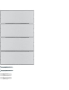BP KNX K. X 4 TECLAS EASY P-ETIQ, ALUM. 80164774 - 80164774