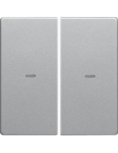TAMPA P/ BP KNX Q. X 2 TECLAS C/BCU, ALUM. 80960321 - 80960321