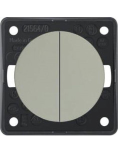 INTEGRO - BOTÃO DUPLO 1 ENTR, INOX LAC 936752524 - 936752524