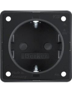 INTEGRO - TOMADA SCHUKO OBTUR, PRETO MATE 947792503 - 947792503