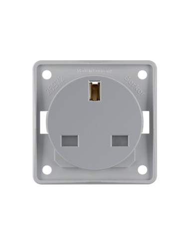 INTEGRO - TOMADA 2P+T BS, CINZENTO MATE 962622506 - 962622506