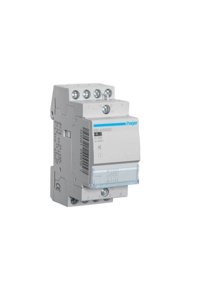 CONTACTOR SILENCIOSO 25A, 4NA, 12V DC 2M ESL425SDC - ESL425SDC