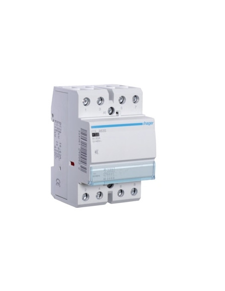 CONTACTOR SILENCIOSO 63A, 4NA, 12V 3M ESL463S - ESL463S