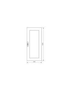 PORTA TRANSP. IP44 A. 1250 L. 550 FZ101N - FZ101N