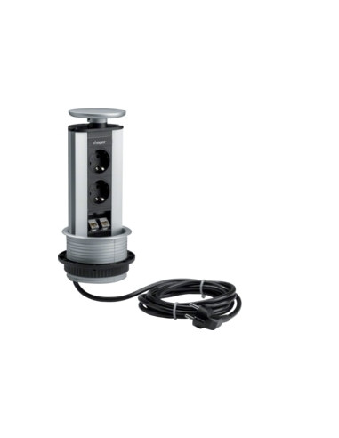 BLOCO ENCASTR., 2XSCHUKO+2XRJ45 CAT. 6 G7044LAN - G7044LAN