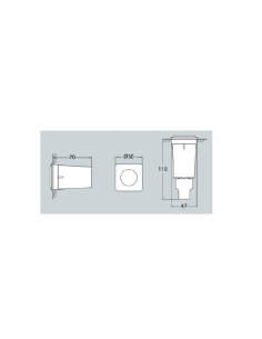 Encastrável ALDO SQ G9 CINZENTO - 0120340112 2