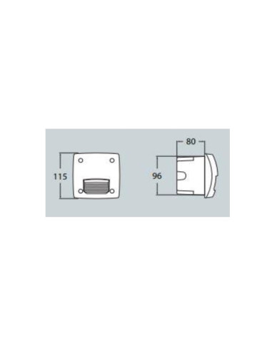 Encastrável LETI 100 SQ ST GX53 BRANCO - 0120334105
