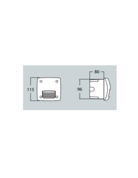 Encastrável LETI 100 SQ ST GX53 BRANCO - 0120334105