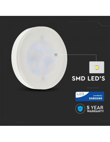 Lâmpada LED GX53 7W 4000K 550LM SAMSUNG V-TAC 223 - 8950223