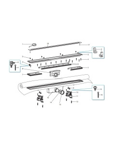 KIT IN-DRAIN CANAL 750mm + MANTA ROCA AP0001600R - AP0001600R 2