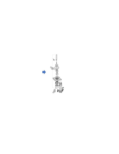 KIT BUILT-IN JOYSTICK MIXER 2014 SING. Ø12 ROCA AG0008300R - AG0008300R