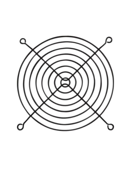 Grelha metálica 120x120 mm PRETO - 047-0332