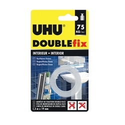 UHU DOUBLEfix Interiores - Fita 1,5m x 19mm 44855 - 560176044855