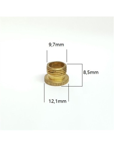 ROSCA LATÃO 8MM P/ SUPORTE E14/E27 - 60322141255