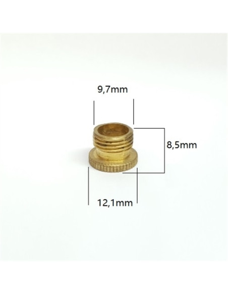 ROSCA LATÃO 8MM P/ SUPORTE E14/E27 - 60322141255