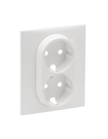 864122 NILOÉ-STEP CENTRO 2X SCHUKO BRANCO - LEG864122