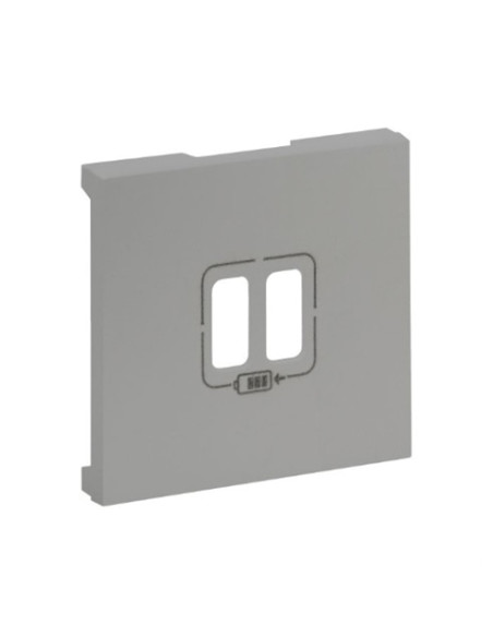 864324 NILOÉ-STEP CENT. CARREG. 2X USB ALUMINIO - LEG864324