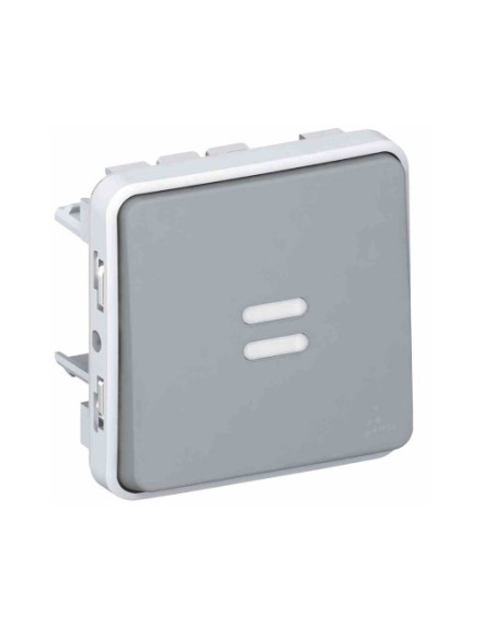 PLEXO BOTAO LUMINOSO CINZENTO 069542 - 069542