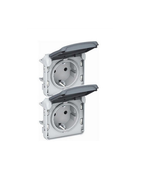 PLEXO 2 X 2P+T SCHUKO VERTICAL 069577 - 069577