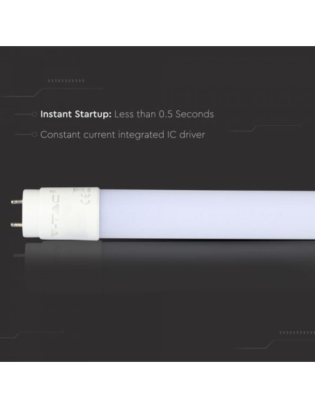 LAMPADA LED T8 10W 600Lm 600mm 3000ºK V-TAC 6392 - 8956392