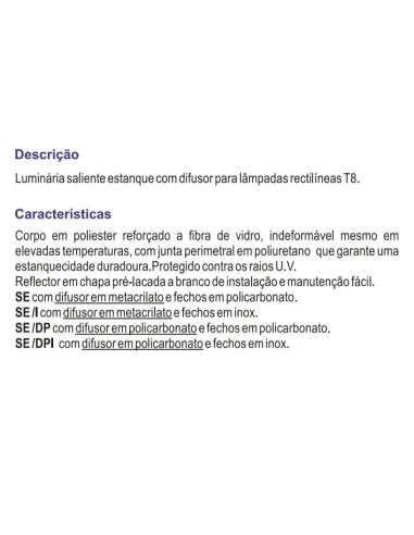 LUMIN.  SE 1X36W BFP - 839728