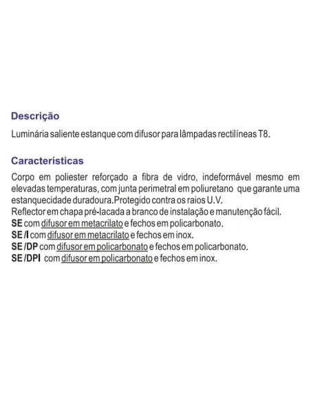 LUMIN.  SE 1X36W BFP - 839728
