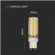 LAMPADA LED G9 6W 6000K 550LM V-TAC 2721 - 8952721