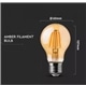 LAMPADA LED 6W FILAM.AMBAR A60 E27 2200ºK SAMSUNG V-TAC 286 - 8950286