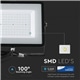 Projector LED 100W SMD Samsung Preto 6000ºK V-TAC 414 - 8950414