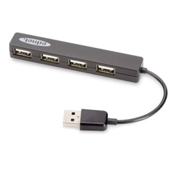 Hub USB 2.0 PRETO 4 PORTAS 480Mbps 85040 EDNET - 500-85040