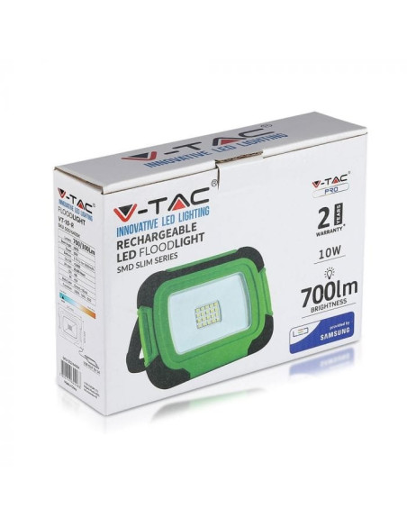Projector Recarregável IP44 20W 6000K 700LM V-TAC 504 - 8950504