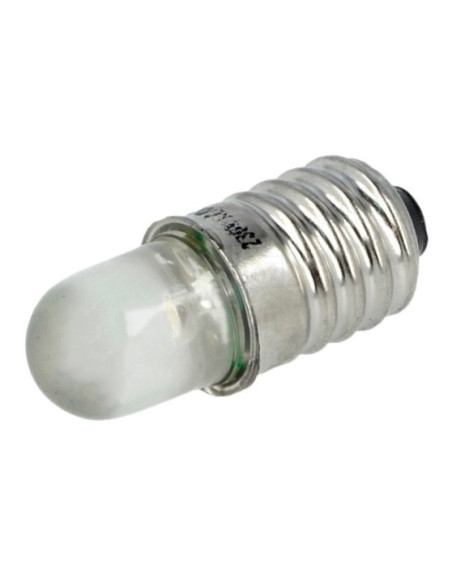 LAMP LED BRANCA E10 12V AC/DC POLAM-ELTA LW-E10-12AC/DC - LW-E10-12AC/DC