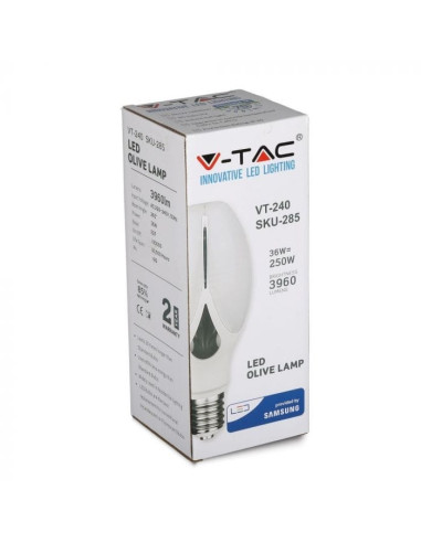 LAMPADA LED A90 36W E27 4000K V-TAC SAMSUNG 284 - 8950284