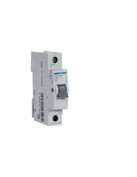 Disjuntor 1P 25A C 3kA 1M MW125 - MW125