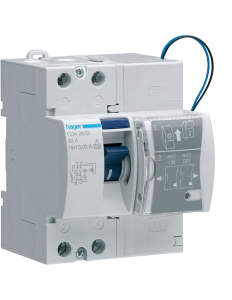 INTER. DIF. REARM AUTO 2P 63A 30MA TIPOA CDA263S - CDA263S