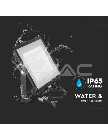 PROJECTOR LED IP65 PRETO 300W 6000K SAMSUNG V-TAC 423 - 8950423