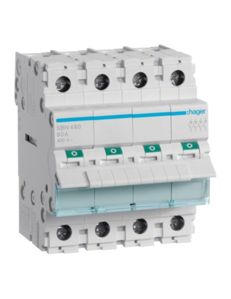 Interruptor Modular 4P 80A SBN480 - SBN480
