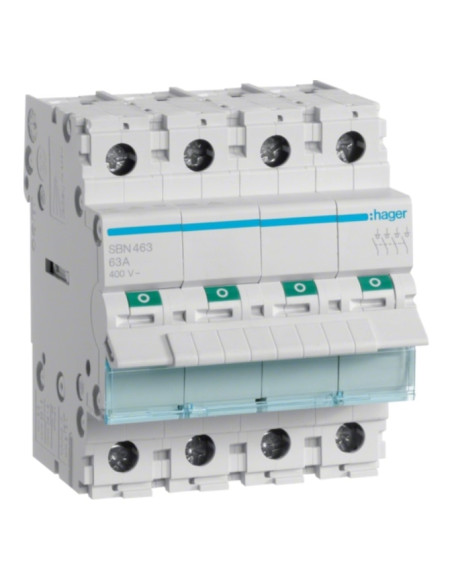 Interruptor Modular 4P 63A SBN463 - SBN463