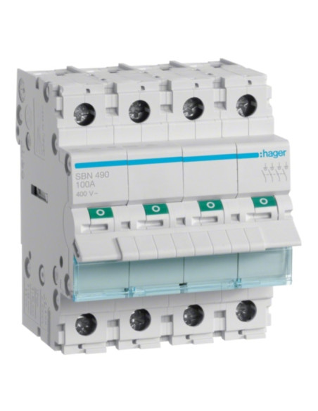Interruptor Modular 4P 100A SBN490 - SBN490