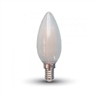 LAMPADA LED CHAMA Fil. FOSCO E14 4W 400Lm 2700K V-TAC 4474 - 8954474
