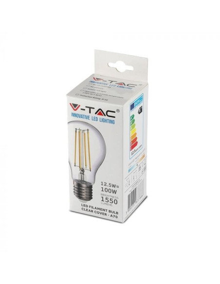 Lampada LED A70 E27 Fil. 12.5W 3000K V-TAC 7458 - 8957458