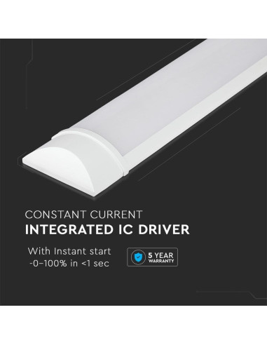 LUMINÁRIA LED 120CM 40W 6000ºK SAMSUNG V-TAC 667 - 8950667