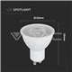 LAMPADA LED GU10 6.5W 3000K 480Lm 110º SAMSUNG V-TAC 192 - 8950192