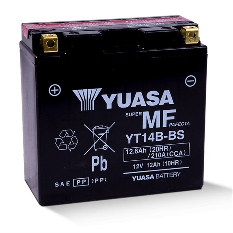 ▷ Yuasa YT14B-BS AGM  Bateria moto 12V 12Ah ofertas